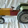 Vintage wooden tractor