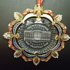 cristal glass WHITE HOUSE ORNAMENT