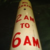 Vintage Detroit No Parking 2AM to 6AM sign