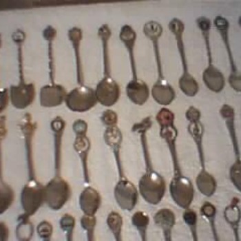 Variety Of 60 Collecible Spoons,From All Over The World. - Silver