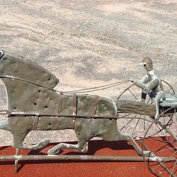 Copper Weathervane complete with bullet holes.. - Folk Art