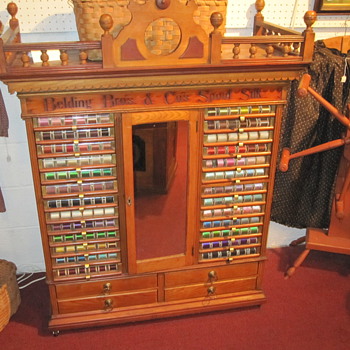 Belding Bros. Spool Cabinet Circa 1880s