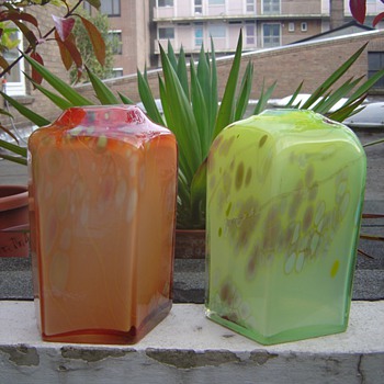 2x Willem Heesen - Art Glass