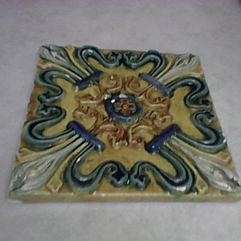 MAJOLICA TILE - Art Pottery