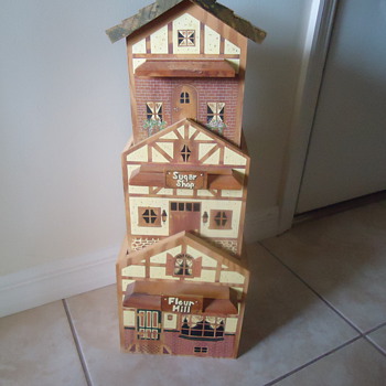 WOODEN CANNISTER 3 IN ONE..