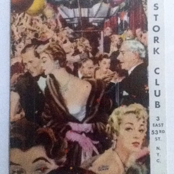 Stork Club Menu - Paper