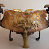 Loetz Astglass,  bowl in a bronze Art Nouveau frame (Thanks for the ID)
