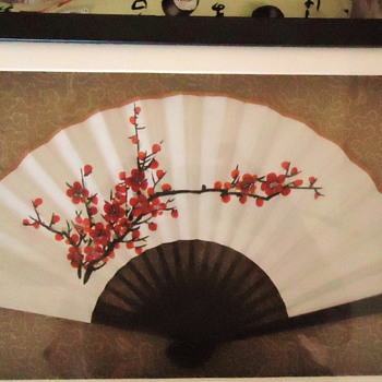 Fan from the Goodwill, $4.00  In wood box, Japan Maybe? - Accessories