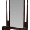 Mahogany & Gilt Brass Inlay Secessionist Style Grand Pier Mirror
