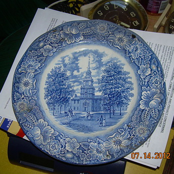 Here are two of the 100's of plates and glasses my Nana left me. Help! i know nothing about glass or China.