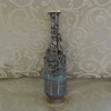 Glass Vase with Silver Overlay