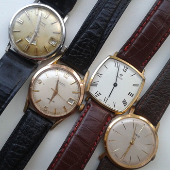 Four vintage watches. - Wristwatches