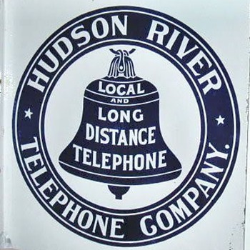 Hudson River Telephone Co. Porcelain Sign - Signs