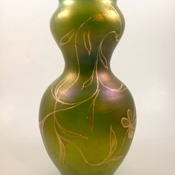 Loetz Russischgrün Dek I/107 PN II 726 (1900) - Art Glass