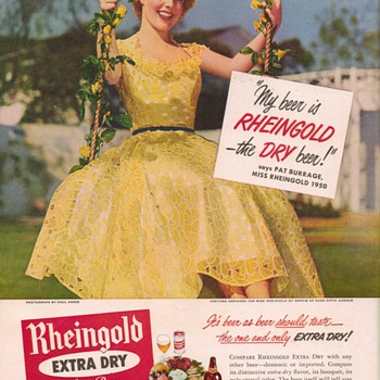 1950 Rheingold Lager Advertisement 3 - Advertising