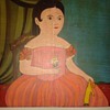 Folk Art Childs Portrait on Wood 
