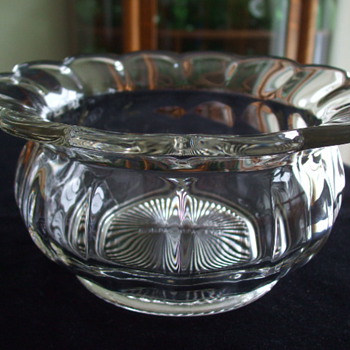 Rare Canadian REGISTERED Glass SPITTOON - Glassware