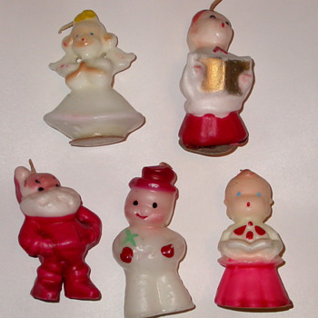 Vintage Wax Candles ~ Christmas - Christmas