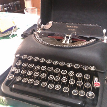 My remington portable typewriter, unidentified, 