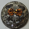 Scottish Brooch - Cairngorm Stones - Glasgow 1954 Ward Brothers