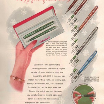 1953 - Esterbrook Pens Advertisement - Advertising