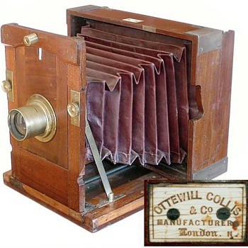 Ottewill & Collis Improved Kinnear Camera, early 1860s - Cameras