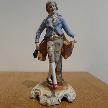 COBURG DRESDEN PORCELAIN MUSICIAN