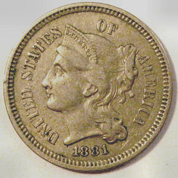The Second U.S. Three-Cent Pieces Minted - US Coins