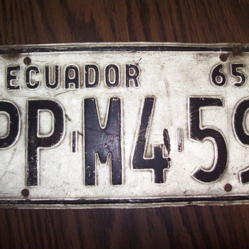 ECUADOR 1965, KANSAS 1941, - Signs