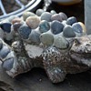 Pebble-encrusted alligator??