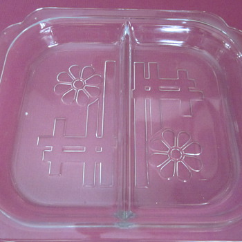 Unknown Maker Glass Divided Dish 