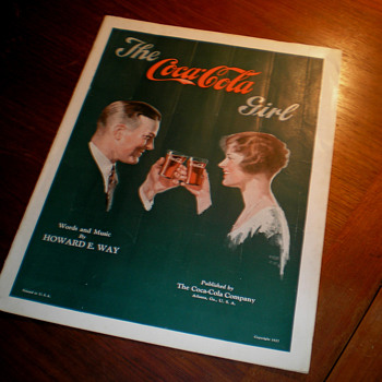 1927 The Coca-Cola Girl Sheet Music