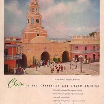 1950 Grace Line Advertisement - Advertising