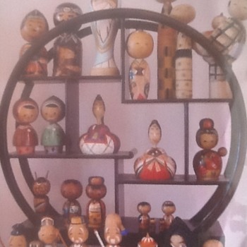 1950s nodder kokeshi collection - Dolls