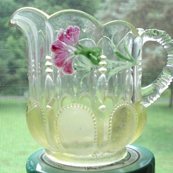 Is this a Fenton pitcher - creamer? - Glassware