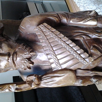 Hand carved, The Old Man in the Andes