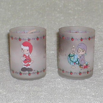 Christmas Glass Tealight Candles - Christmas