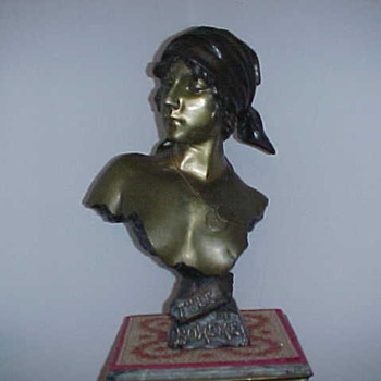 Emmanuel Villanis Bronze Bust "Fille De Boheme"