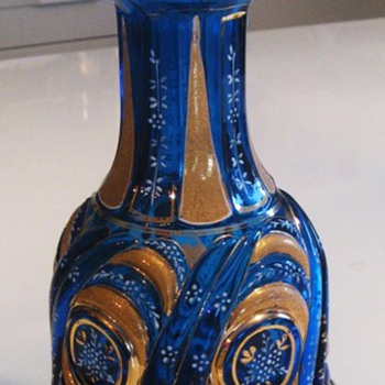 Water Pipe Bottle/Vase for the turkish Market 19Cent Bohemia