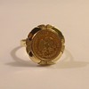 1940's 14k Mexican 2-Peso coin ring