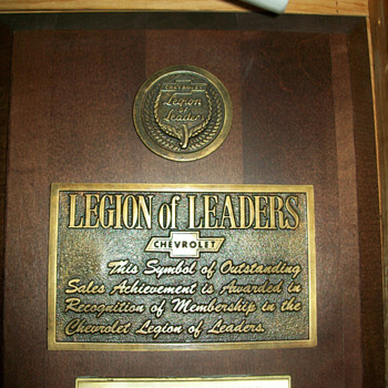 Chevrolet Dealer awards - Classic Cars