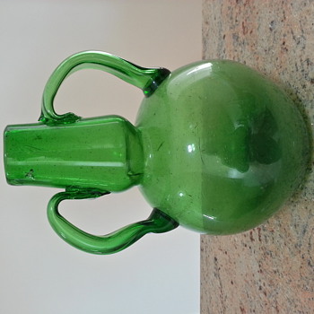 unusually old looking hand blown bottle - Art Glass