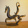art deco Hagenauer horse and lady