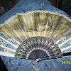 victorian sighed folding fan 