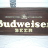 old lighted Budweiser sign