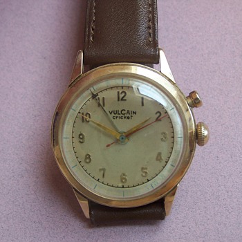 14k Vulcain Cricket Wristwatch  - Wristwatches