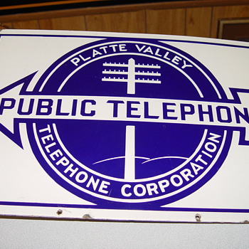 Platte Valley Public Telephone sign