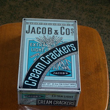 1920's Jacob & Company Extra Light Cream Cracker Tin - Advertising
