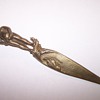 Mannegan Pis Letter Opener - all brass - very heavy
