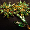 Unsigned Flower Brooch-fish symbol on back